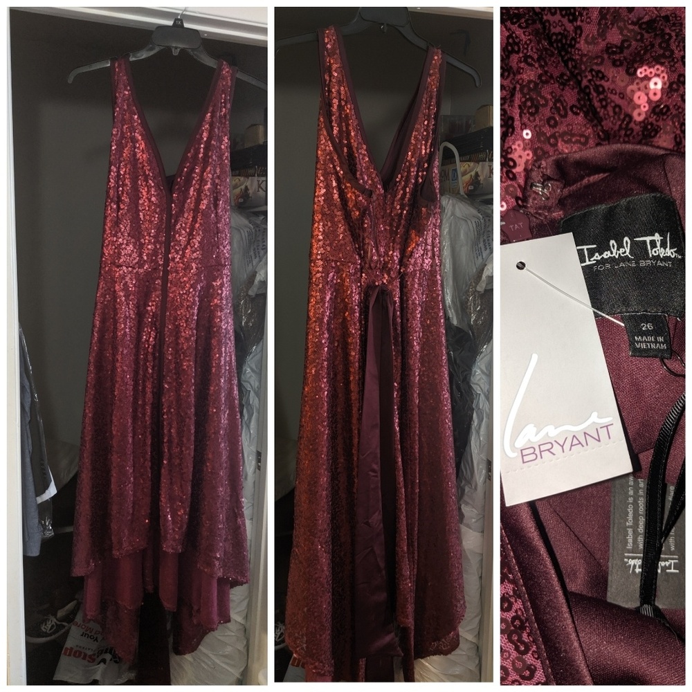 Red Sequined Dress